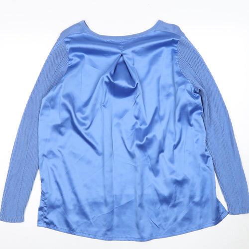 Laura Ashley Women's Blue Long Sleeve Top, Size 10