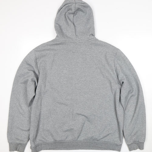 Puma Men's Grey 2XL Pullover Hoodie Logo Accents