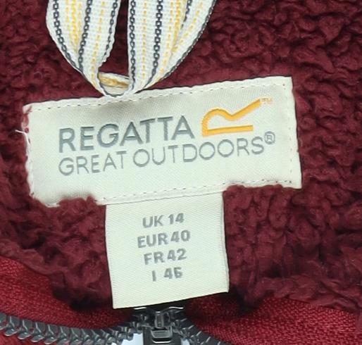 Regatta Women's Red Hooded Jacket Size 14