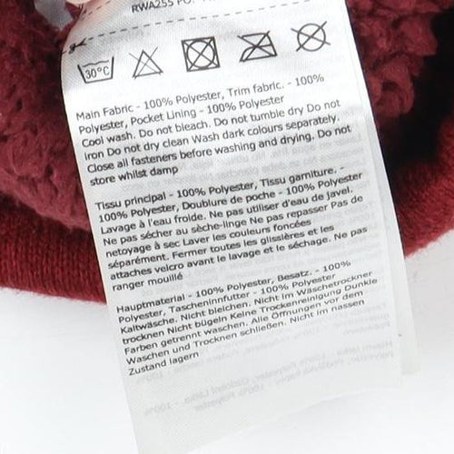 Regatta Women's Red Hooded Jacket Size 14