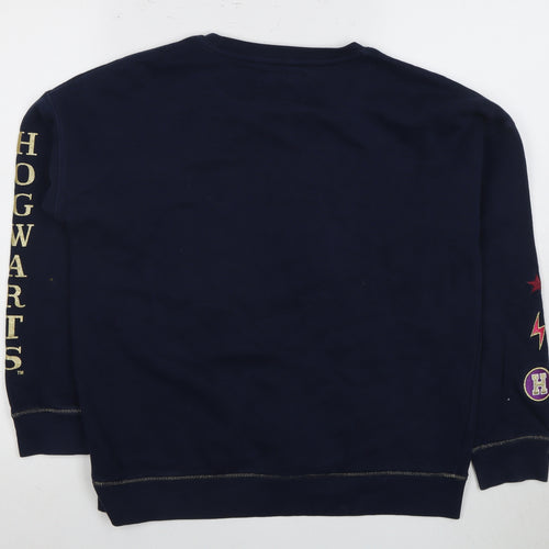 Marks and Spencer Girls Harry Potter Blue Pullover Sweatshirt 2XS
