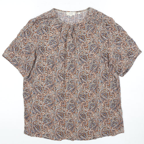 Fat Face Women's Paisley Blouse Multicoloured Size 14
