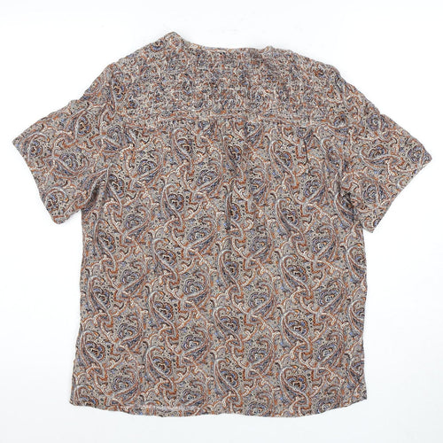 Fat Face Women's Paisley Blouse Multicoloured Size 14