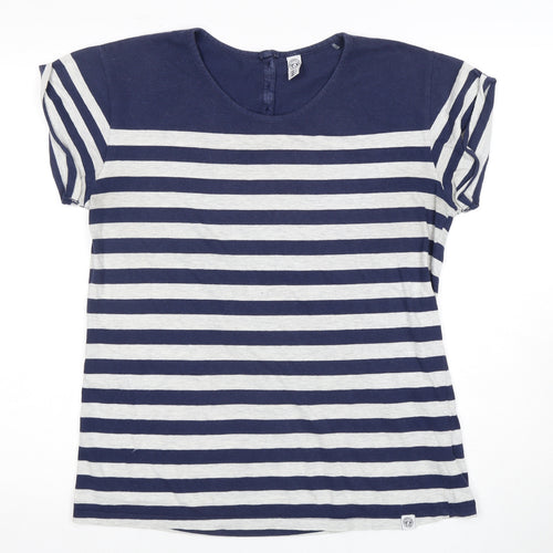 TOG 24 Women's Blue Striped T-Shirt Size 12