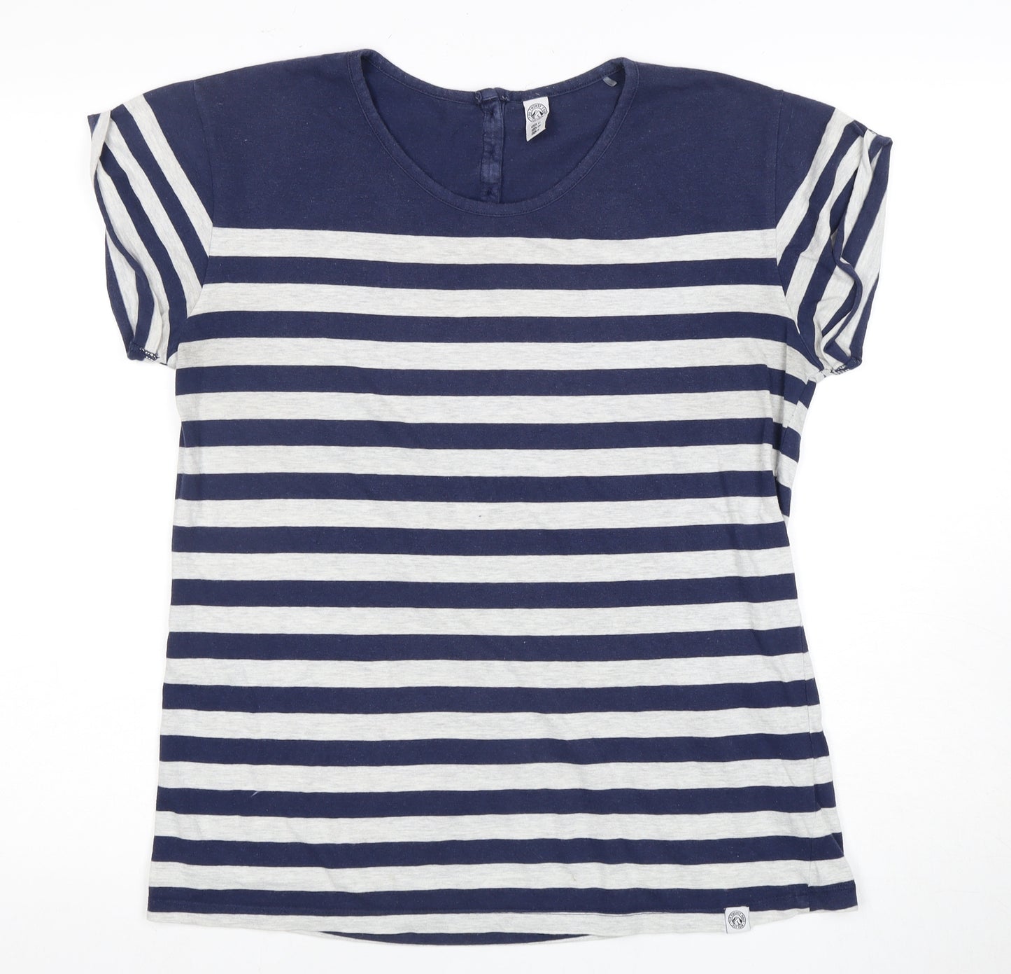 TOG 24 Women's Blue Striped T-Shirt Size 12