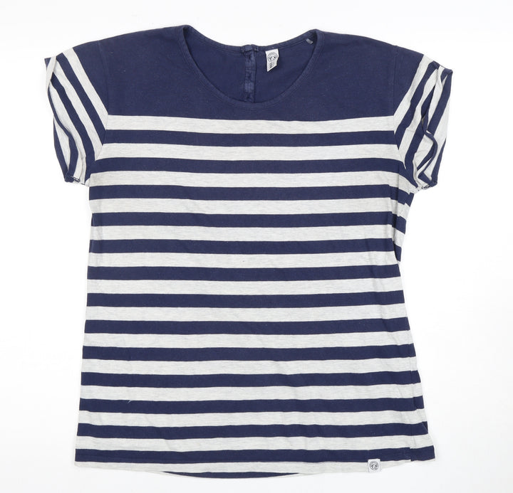 TOG 24 Women's Blue Striped T-Shirt Size 12
