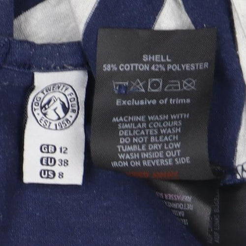 TOG 24 Women's Blue Striped T-Shirt Size 12