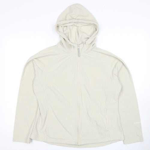 Peter Storm Women's Beige Full Zip Hooded Jacket Size 16