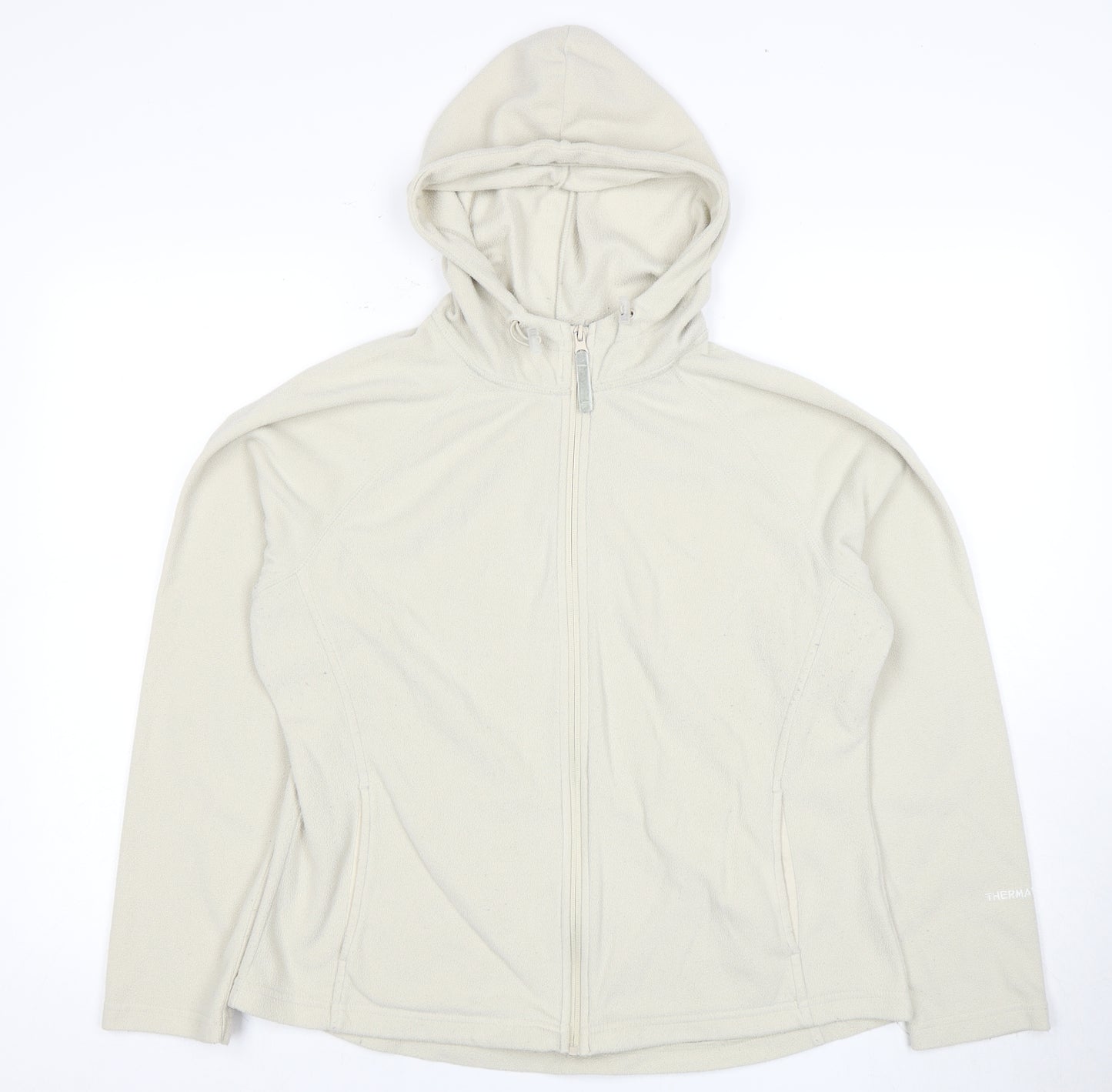 Peter Storm Women's Beige Full Zip Hooded Jacket Size 16