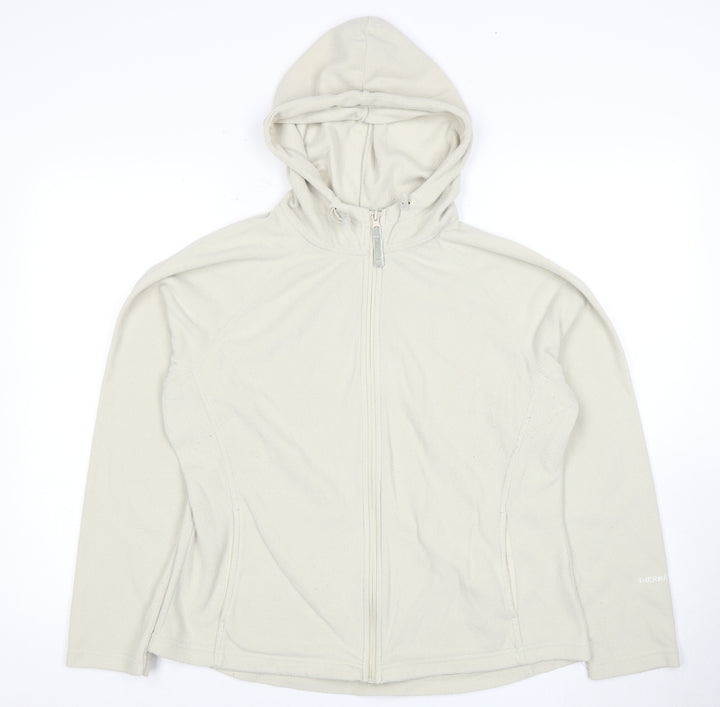 Peter Storm Women's Beige Full Zip Hooded Jacket Size 16