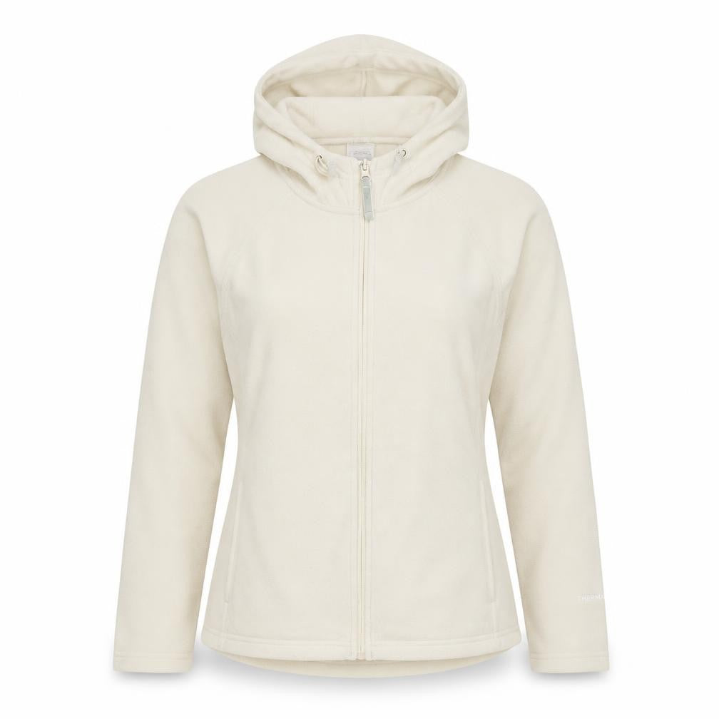 Peter Storm Women's Beige Full Zip Hooded Jacket Size 16