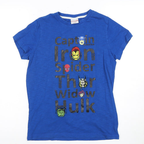 Next Boys' Blue Marvel Superhero T-Shirt - Size 11 Years
