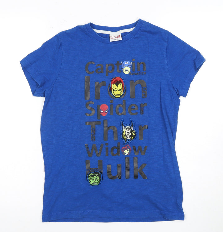 Next Boys' Blue Marvel Superhero T-Shirt - Size 11 Years
