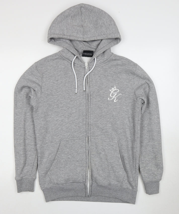 Gym King Men's Grey Full Zip Hoodie S