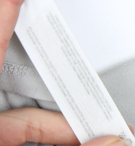 Primark Women’s Grey Cropped T-Shirt Size 10