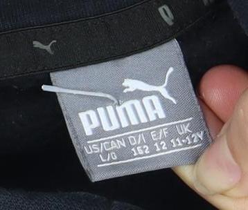 Puma Boys Black Hoodie, 11-12 Years, Pullover, Logo, Hooded