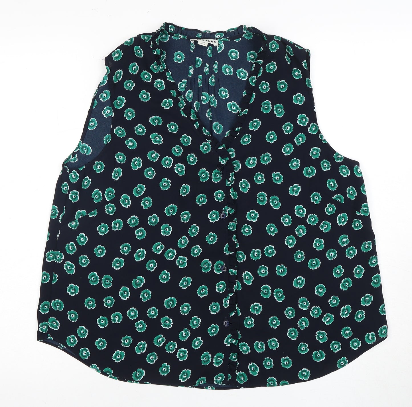 Whistles Women’s Floral Blouse, UK 14, Sleeveless