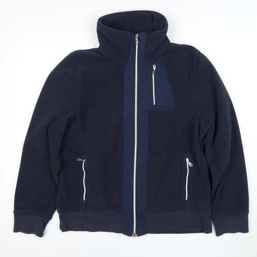 Musto Women's Fleece Jacket Blue Size 16 Casual Zip