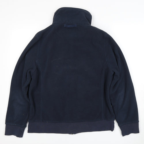 Musto Women's Fleece Jacket Blue Size 16 Casual Zip