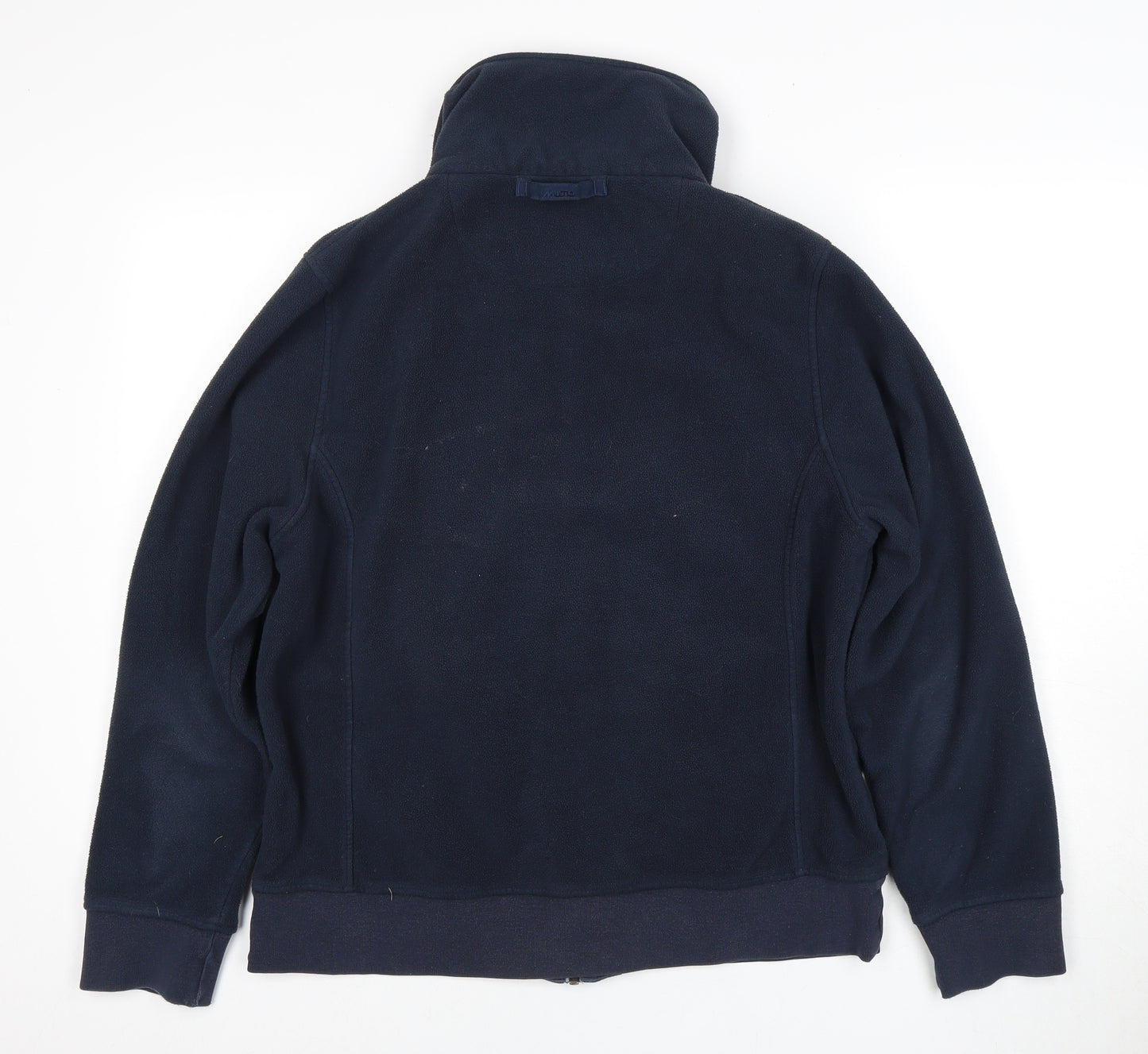Musto Women's Fleece Jacket Blue Size 16 Casual Zip