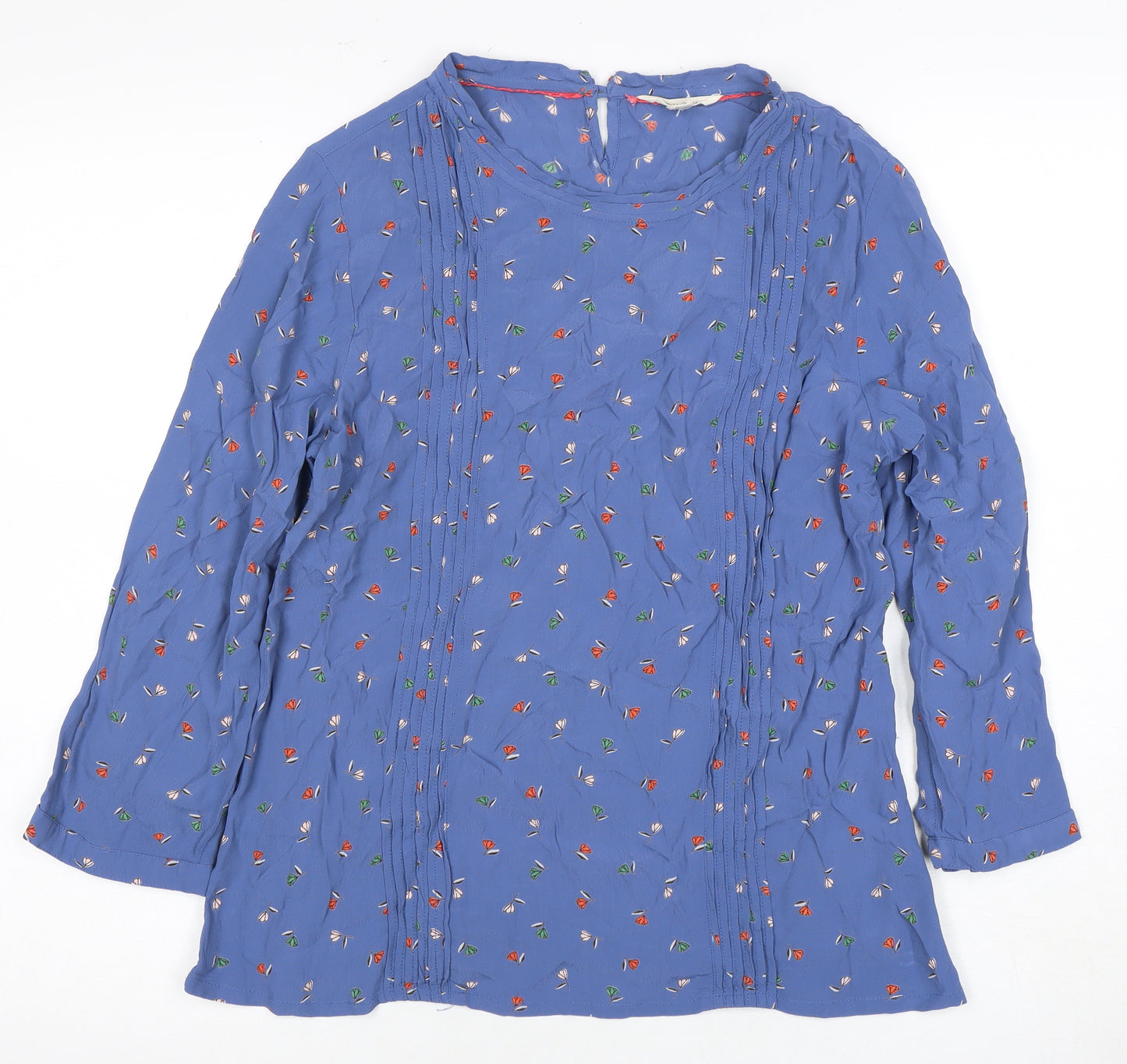 White Stuff Women’s Blue Floral Blouse UK 10