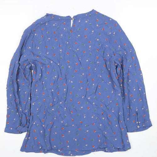 White Stuff Women’s Blue Floral Blouse UK 10