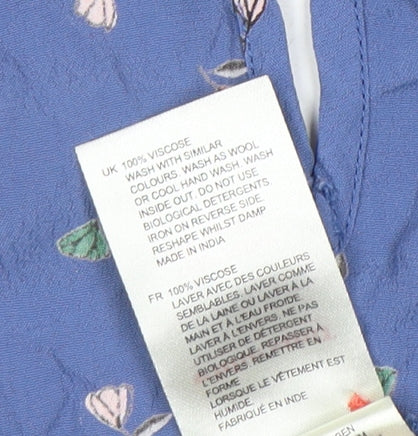 White Stuff Women’s Blue Floral Blouse UK 10