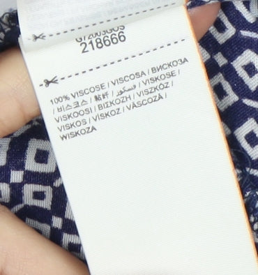 Superdry Women's Blue Geometric Skirt, Size S