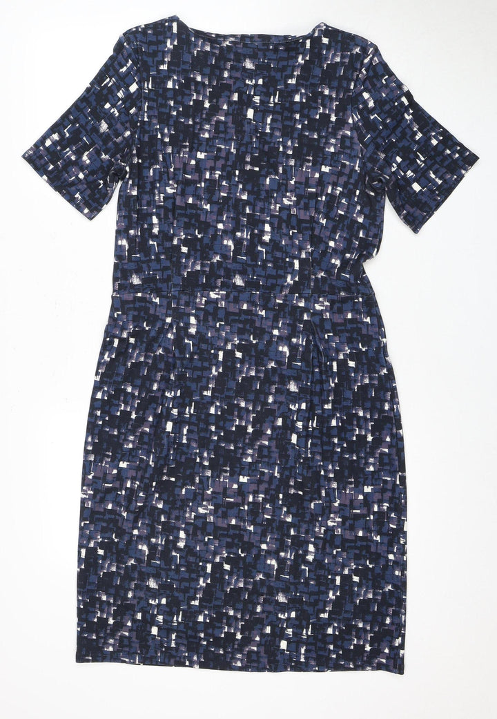 Jigsaw Women's Multicoloured L Midi Sheath Dress