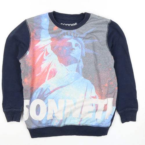 Sonneti Boys Blue Graphic Pullover Sweatshirt 10-12 Years