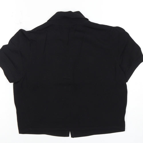 Laura Ashley Women's Black Cardigan UK 10 Collared