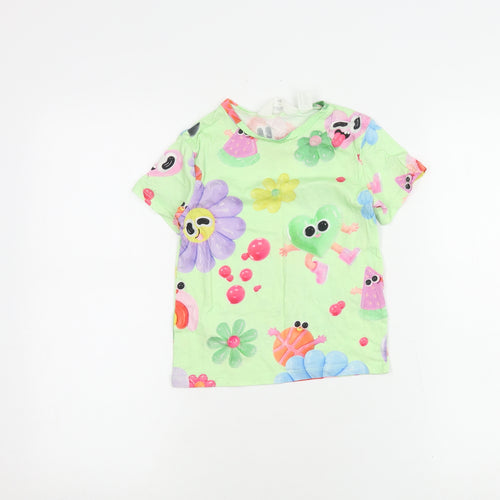 H&M Girls Multicoloured Graphic T-Shirt 4-6 Years
