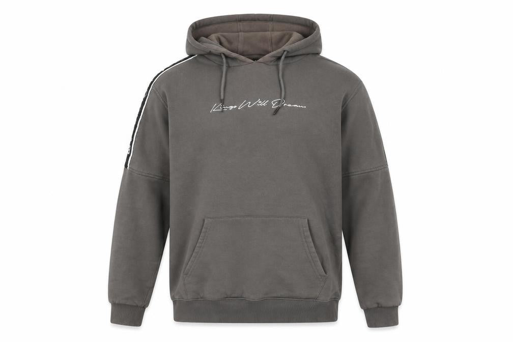 Front view of Kings Will Dream Men's Grey Logo Pullover Hoodie L