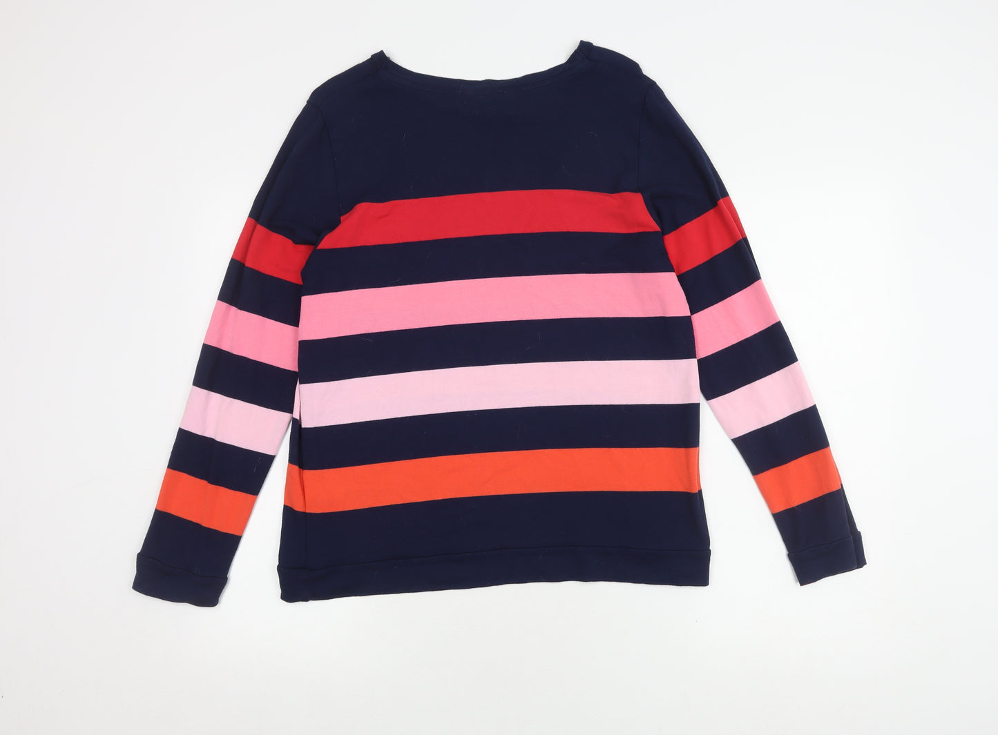 Oasis Women's Multicoloured Striped Pullover Jumper M