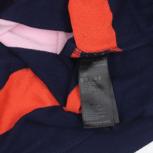 Oasis Women's Multicoloured Striped Pullover Jumper M