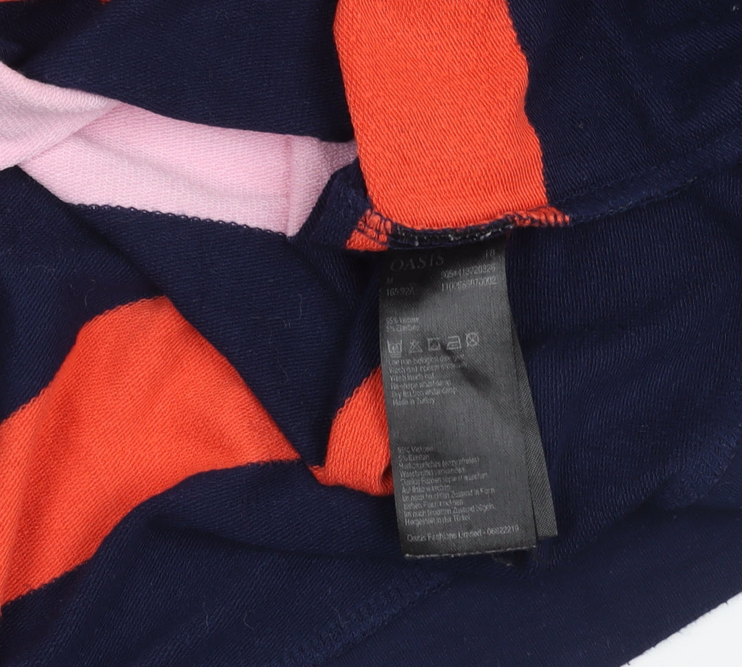 Oasis Women's Multicoloured Striped Pullover Jumper M