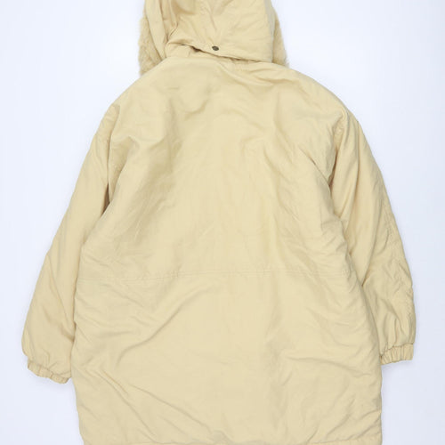 Classic Woman Beige Parka Jacket Women Size 18 Winter Casual