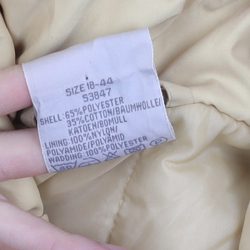 Classic Woman Beige Parka Jacket Women Size 18 Winter Casual