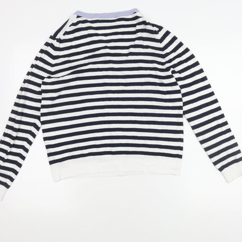 Marks and Spencer Women's Multicoloured Striped Cardigan Size 16