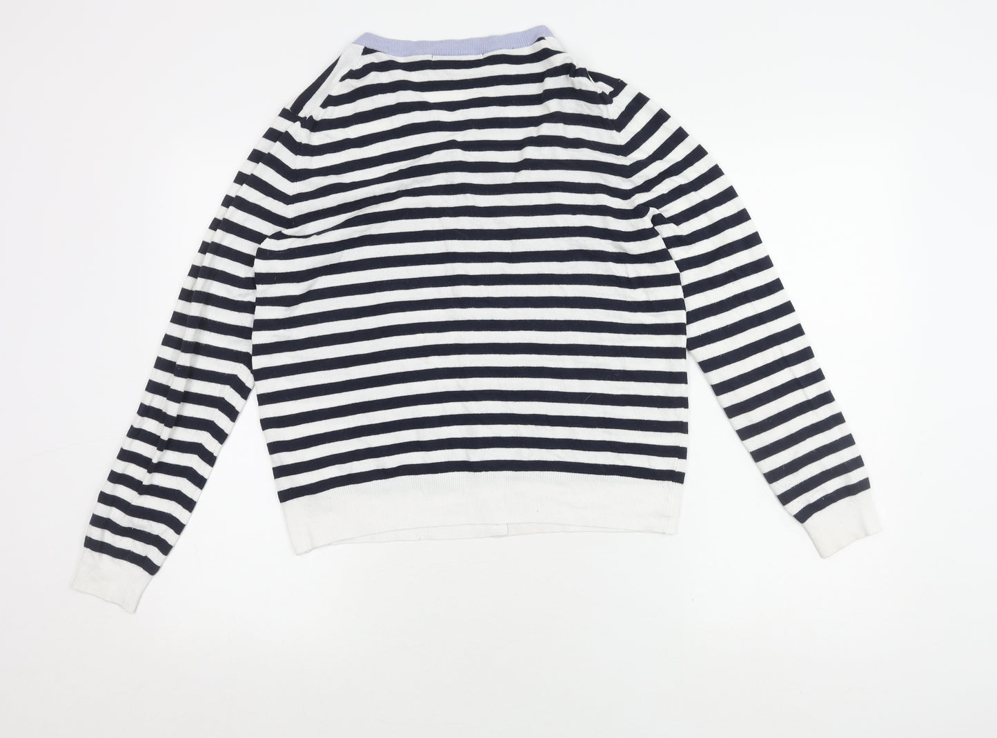 Marks and Spencer Women's Multicoloured Striped Cardigan Size 16