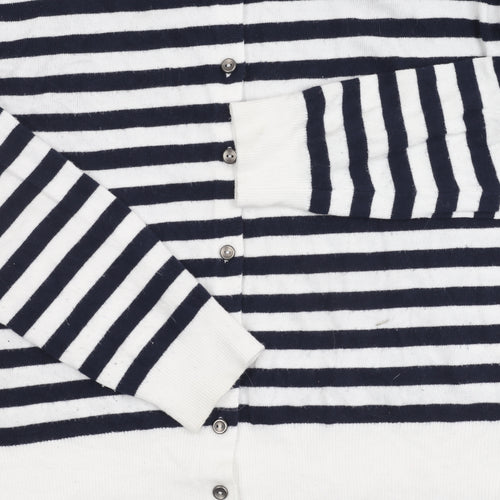 Marks and Spencer Women's Multicoloured Striped Cardigan Size 16