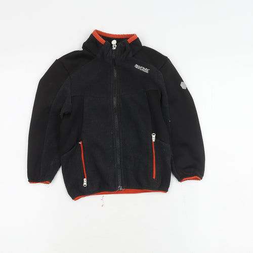 Regatta Boys Black Basic Jacket, 3-4 Years, Full Zip Outdoor