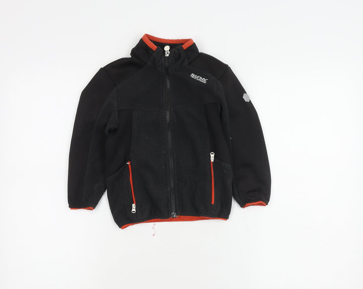 Regatta Boys Black Basic Jacket, 3-4 Years, Full Zip Outdoor