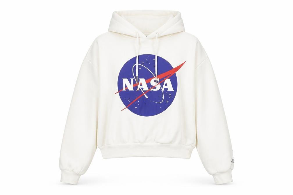 H&M Women's White NASA Graphic Hoodie - XS