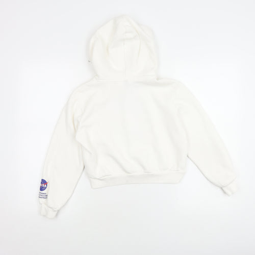 H&M Women's White NASA Graphic Hoodie - XS