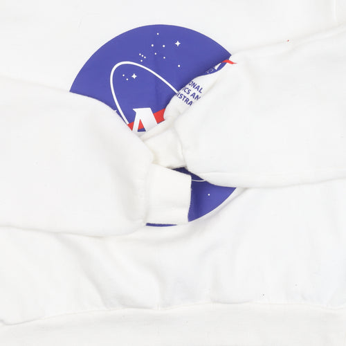 H&M Women's White NASA Graphic Hoodie - XS