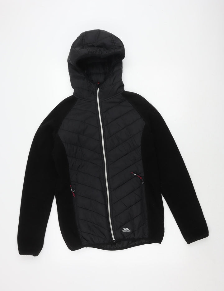 Trespass Women's Black Puffer Jacket, Size M