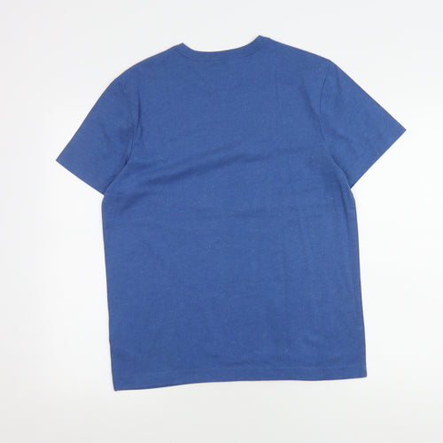 Tommy Hilfiger Men's Blue Graphic T-Shirt, Size S, Patriotic Style