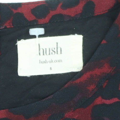 Hush Red Animal Print Women's Dress Size 8