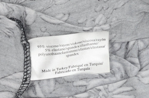 Laura Ashley Women's Black Floral Blouse, Size 12